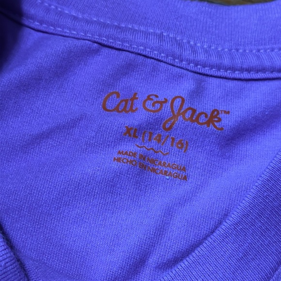 Cat & Jack Purple “Periodic Table of School” Graphic T-Shirt, Sz XL (14/16) - Picture 2 of 4